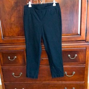 Black pull-on jeans/pants
